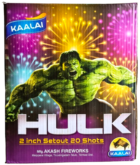 Hulk (2 inch 20 shots) setout