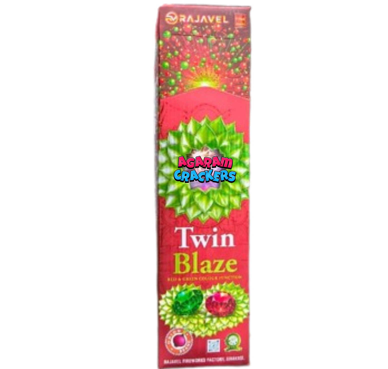 3.5" Twin Blaze (red & green)