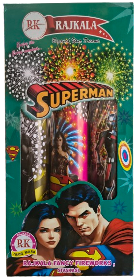 2" Superman (silver,green,red&green)(3 Pcs)