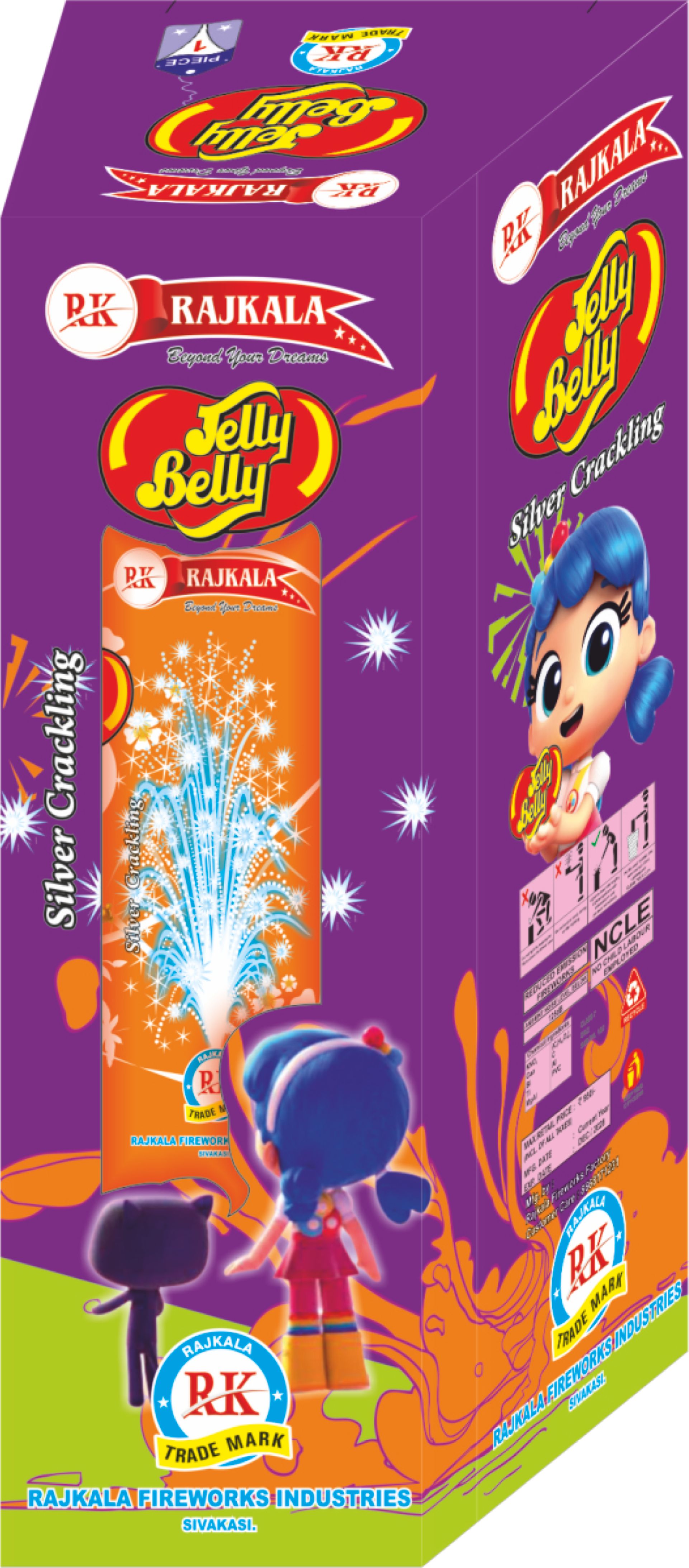 Jelly & Belly (silver & crackling)
