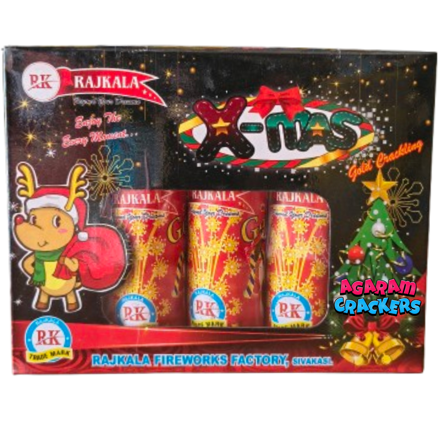 X Mas (gold crackling)(3 Pcs)