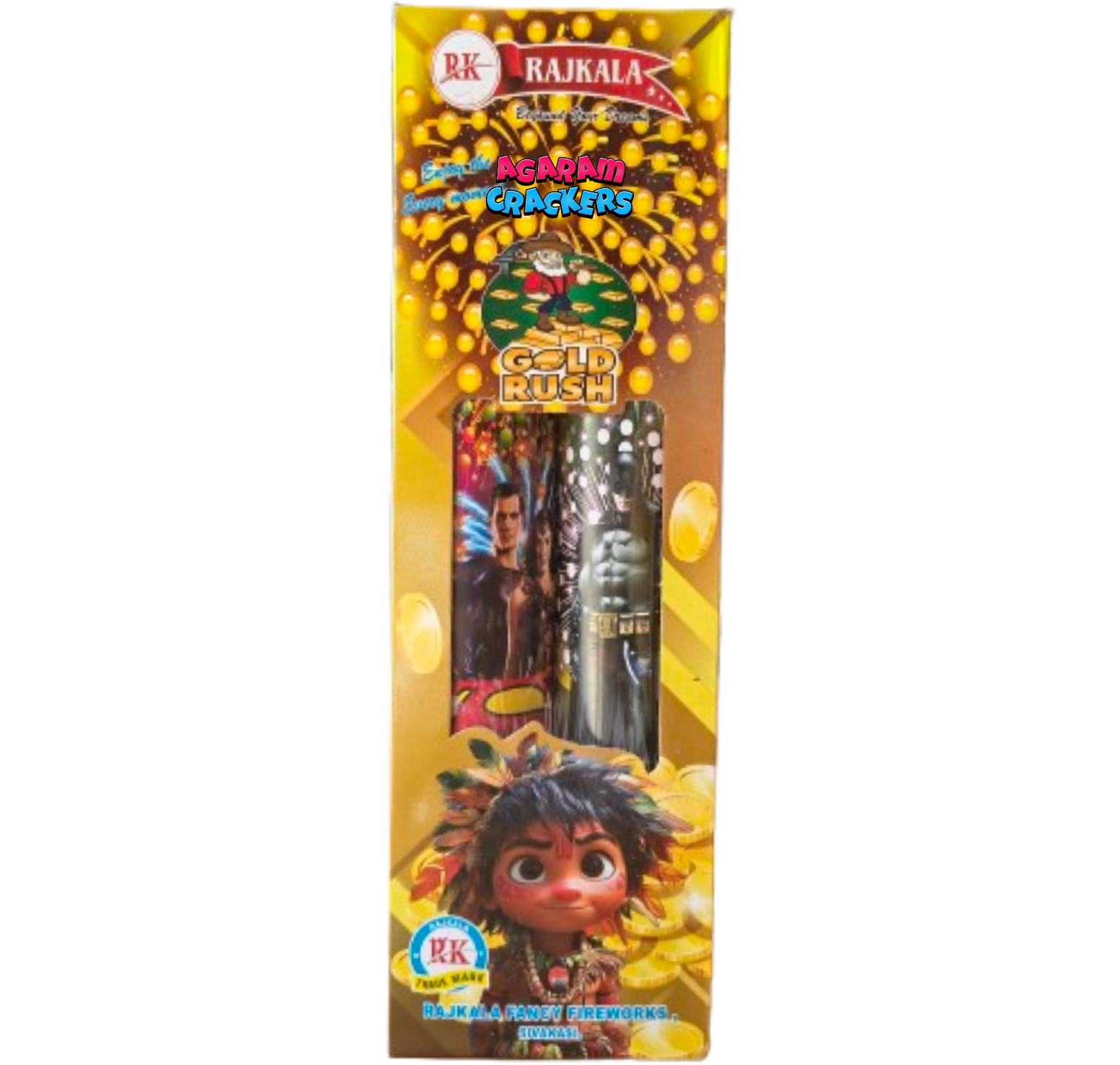 2" Gold Rush (gold effect)(2 Pcs)