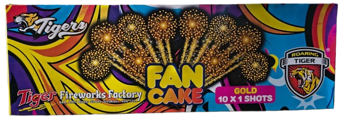 Fan Cake Gold (10 X 1)