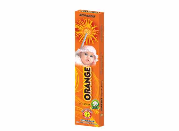 Orange sparklers (10pcs)